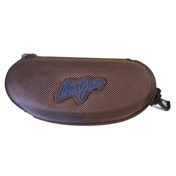 Maui Jim Hard Case Sunglasses Brown with Toggle Clip - Picture 1 of 7